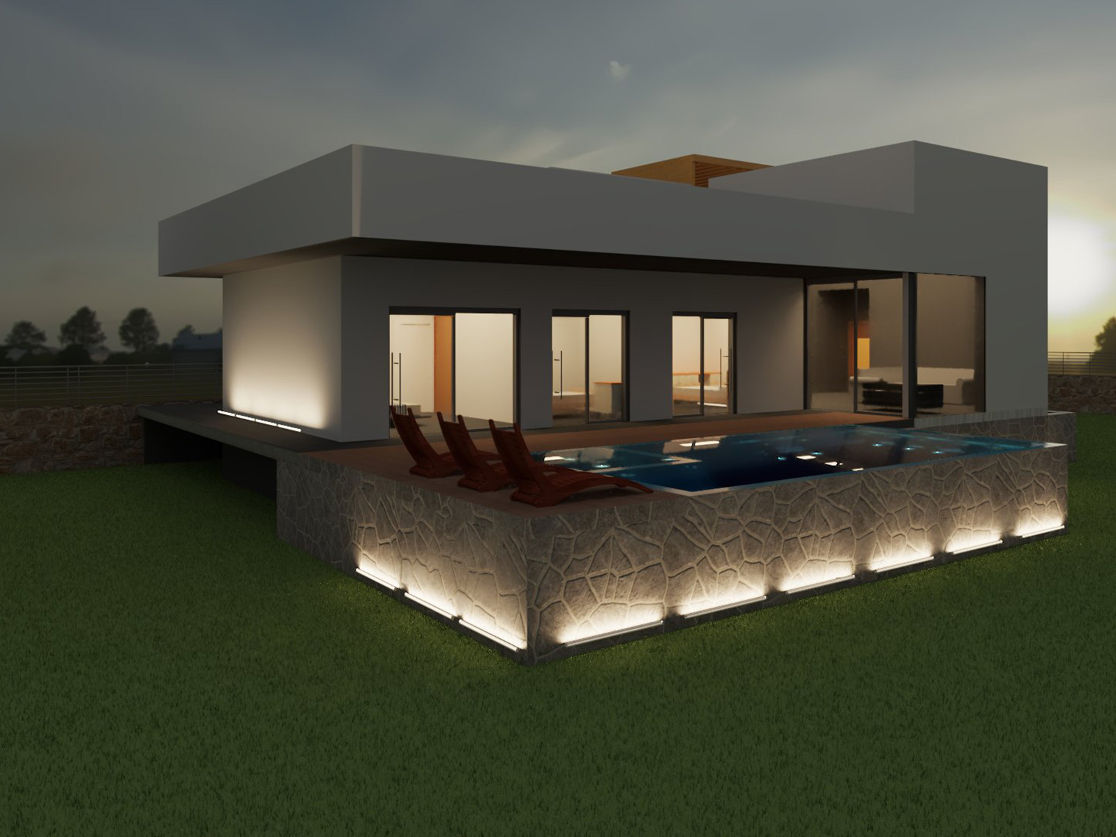 ΙΣΟΓΕΙΑ ΚΑΤΟΙΚΙΑ ΜΕ ΠΙΣΙΝΑ ΣΤΟ ΣΑΡΑΒΑΛΙ